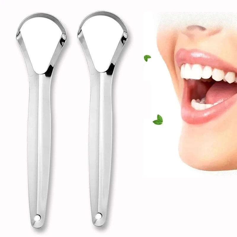 Stainless Steel Tongue Scraper Tongue Portable Oral Care Remover Halitosis Tongue Coating Oral Cleaning Tools Tongue Cleaning