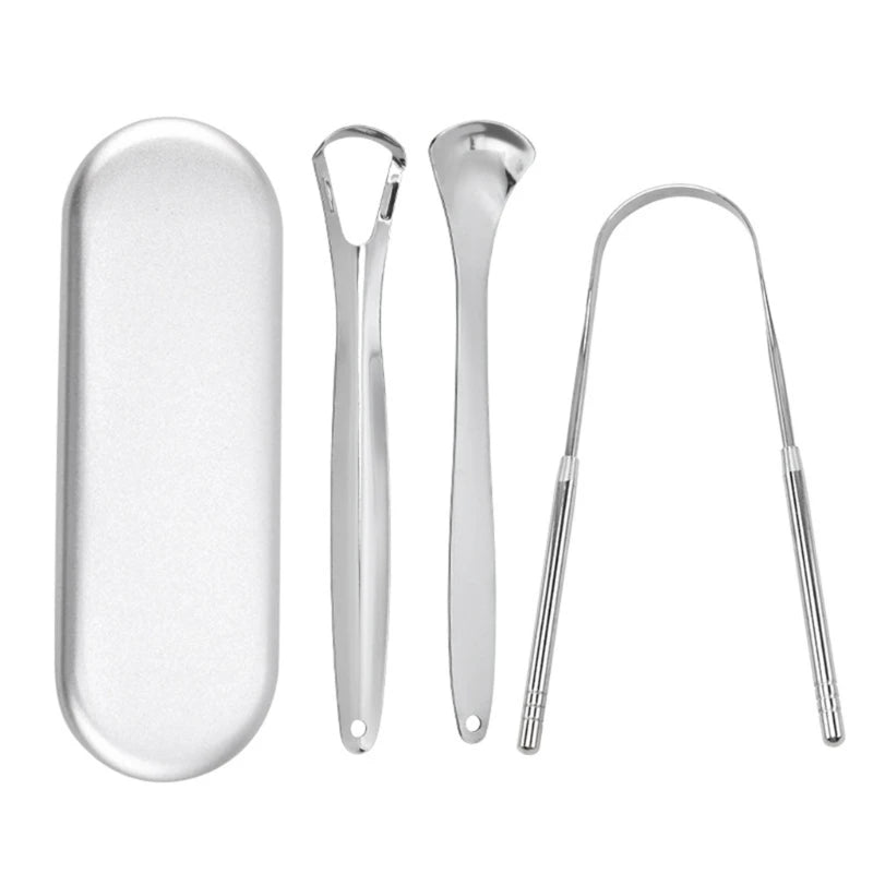 Tongue Scraper Cleaner for Adult Kid,Tongue Brush for Fresh-Breath Dental Eliminate Bad Breath in Seconds Oral Care Tool