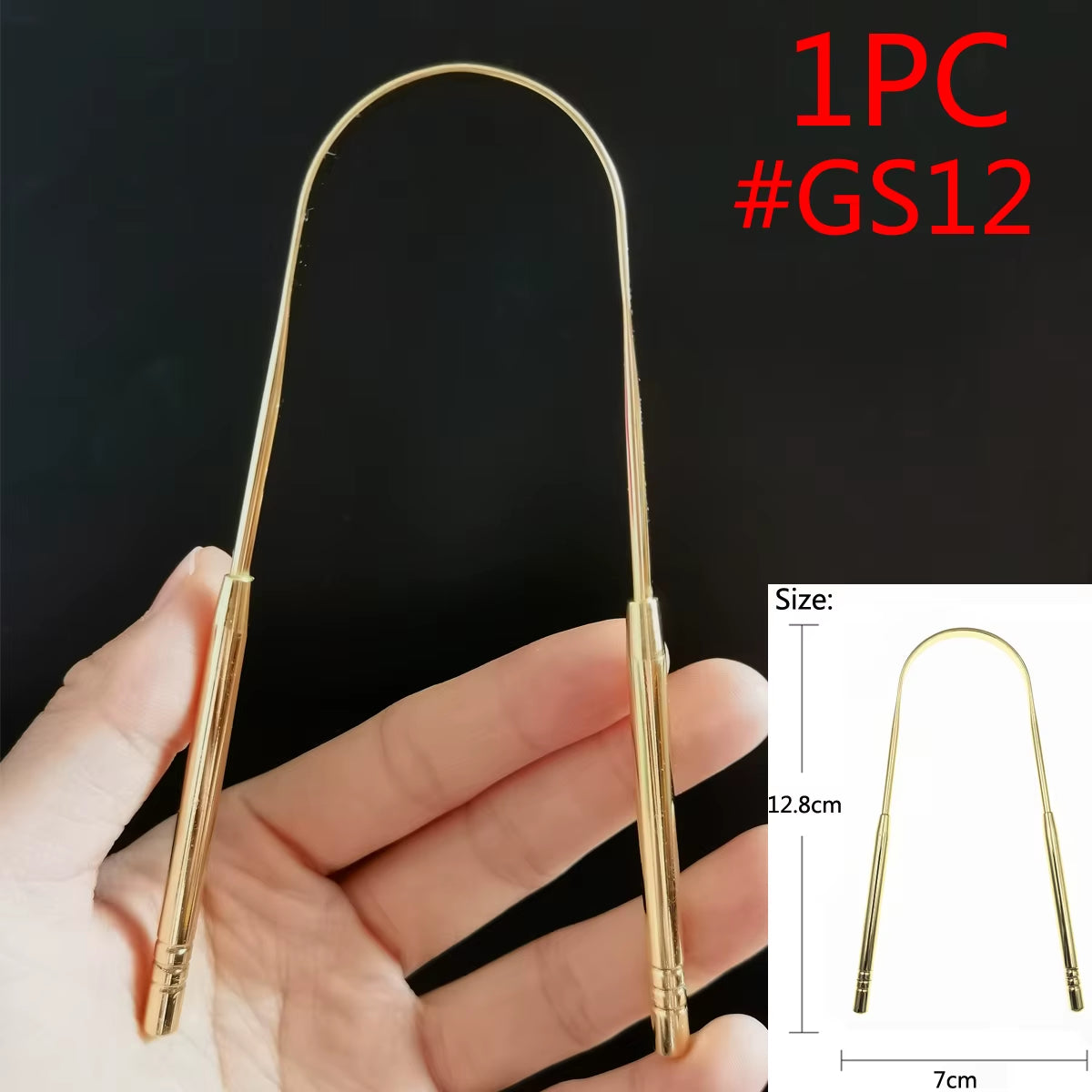 Tongue Scraper Cleaner Adult Surgical Grade Eliminate Bad Breath Stainless Steel Metal Tongue Scarper Brush Dental Scrapper Tool