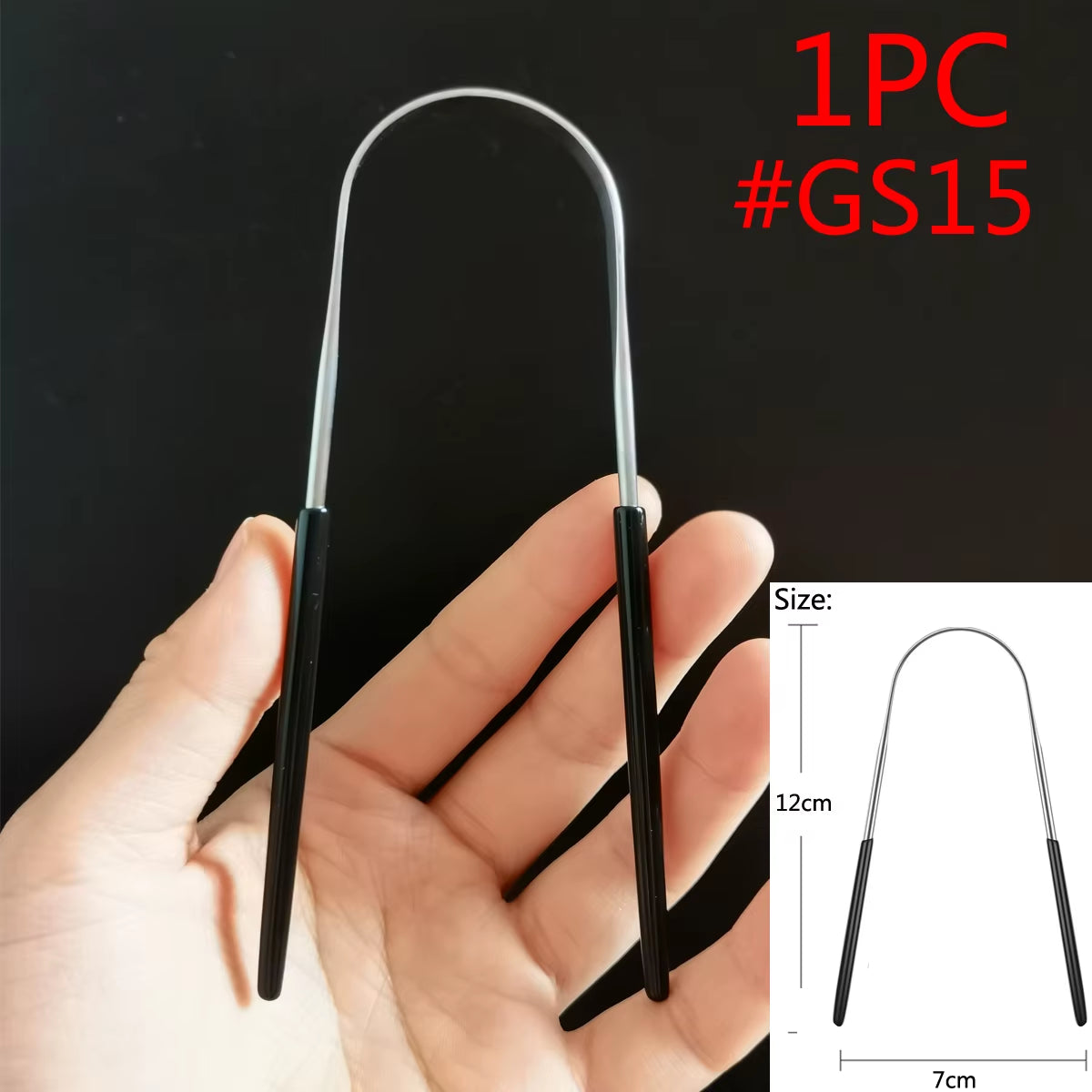 Tongue Scraper Cleaner Adult Surgical Grade Eliminate Bad Breath Stainless Steel Metal Tongue Scarper Brush Dental Scrapper Tool
