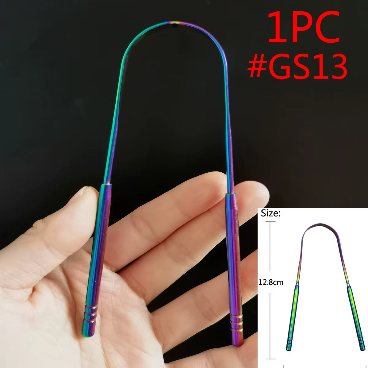 Tongue Scraper Cleaner Adult Surgical Grade Eliminate Bad Breath Stainless Steel Metal Tongue Scarper Brush Dental Scrapper Tool