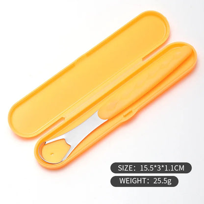 1Pc Stainless Steel Tongue Scraper Cleaner for Oral Hygiene Tounge Scrapper Brush Remove Halitosis Tongue Coating Oral Care