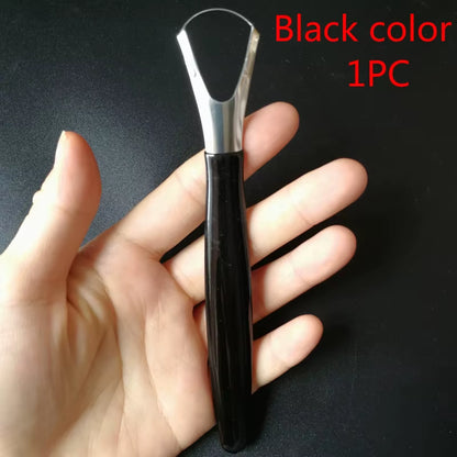 Tongue Scraper Cleaner Adult Surgical Grade Eliminate Bad Breath Stainless Steel Metal Tongue Scarper Brush Dental Scrapper Tool