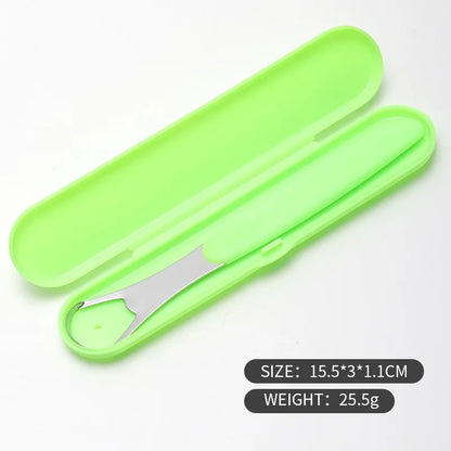 1Pc Stainless Steel Tongue Scraper Cleaner for Oral Hygiene Tounge Scrapper Brush Remove Halitosis Tongue Coating Oral Care