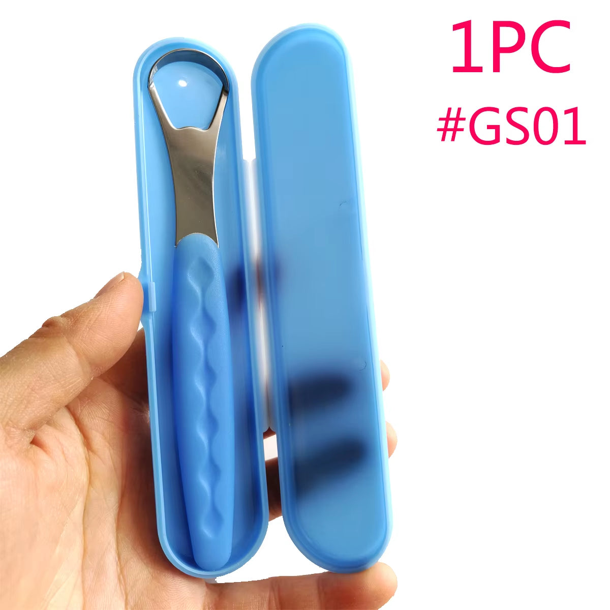 Tongue Scraper Cleaner Adult Surgical Grade Eliminate Bad Breath Stainless Steel Metal Tongue Scarper Brush Dental Scrapper Tool