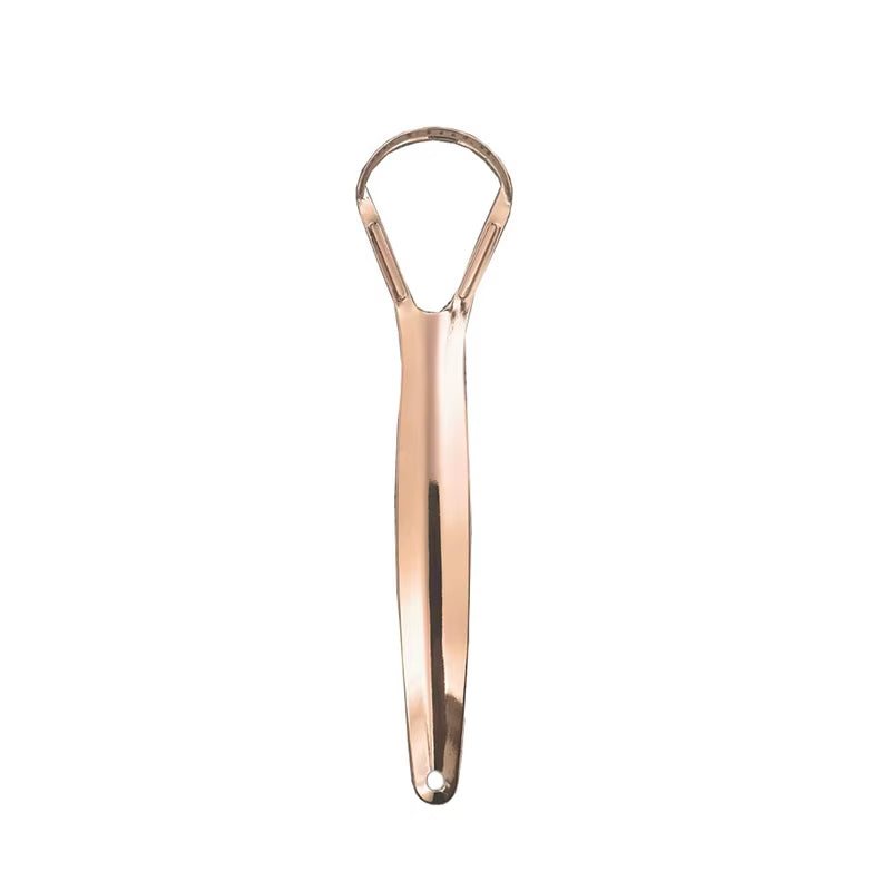 Stainless Steel Tongue Scraper Cleaner Travel Handy Case Fresh Breath Cleaning Coated Oral Hygiene Scrapper Cleaning Tools